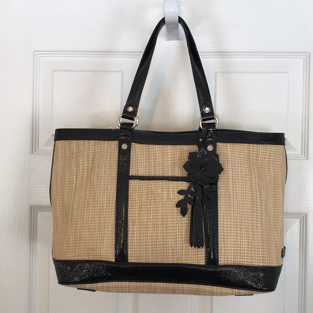 Cole Haan Woven & Patent Tote
